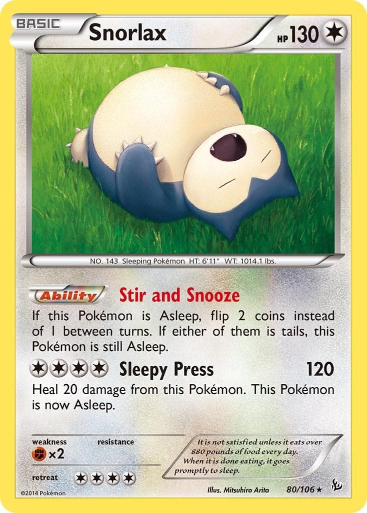 Snorlax #80 — Pokemon Flashfire