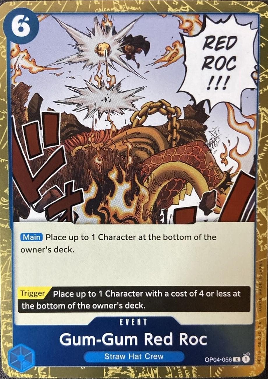 Gum-Gum Red Roc OP04-056 — One Piece Kingdoms of Intrigue