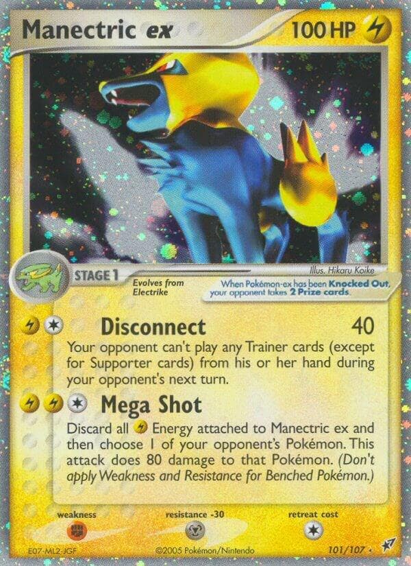 Manectric EX #101 — Pokemon Deoxys