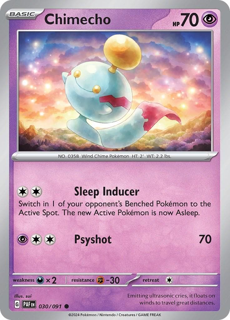 Chimecho #30 — Pokemon Paldean Fates
