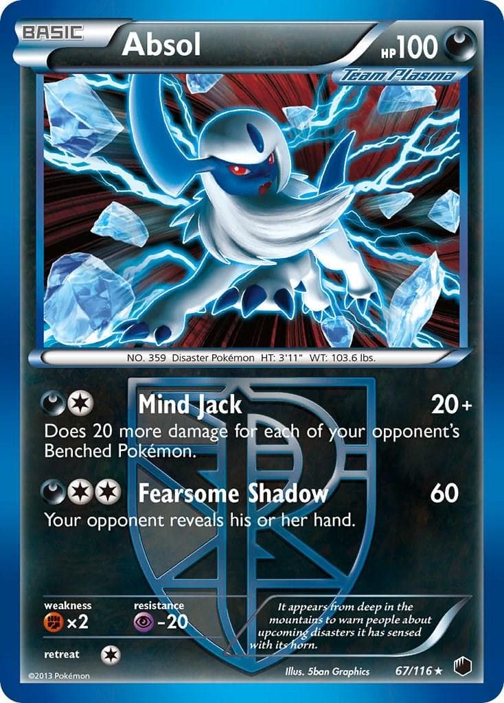 Absol #67 — Pokemon Plasma Freeze