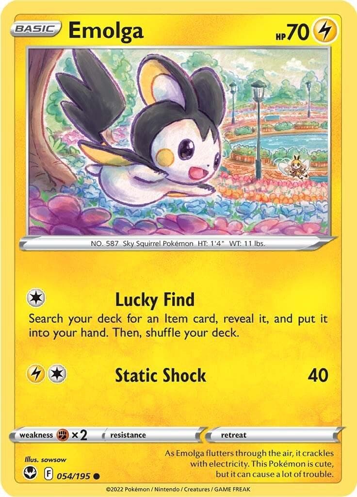 Emolga #54 — Pokemon Silver Tempest