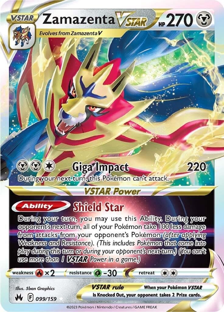 Zamazenta VSTAR #99 — Pokemon Crown Zenith