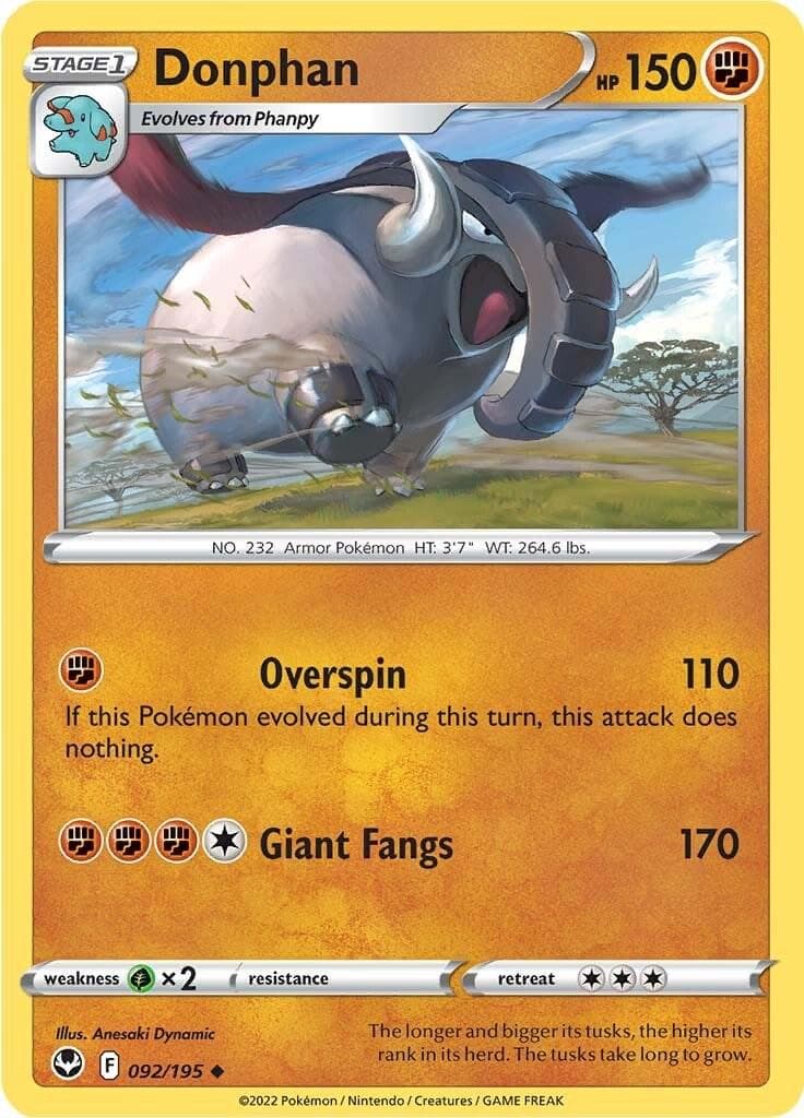 Donphan #92 — Pokemon Silver Tempest