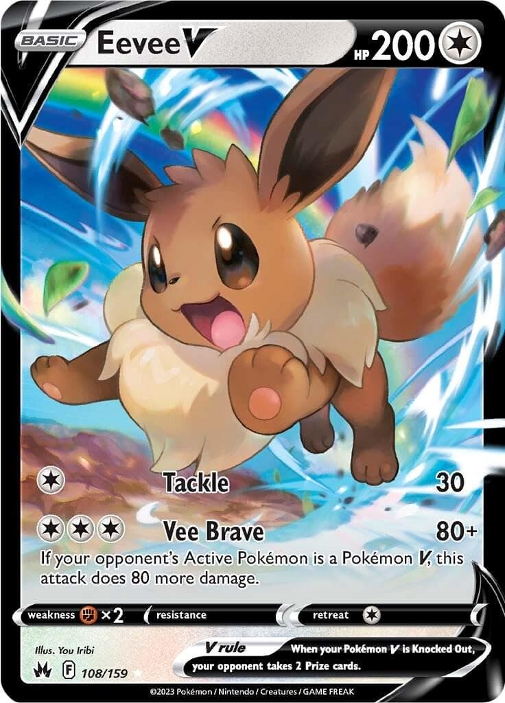 Eevee V #108 — Pokemon Crown Zenith