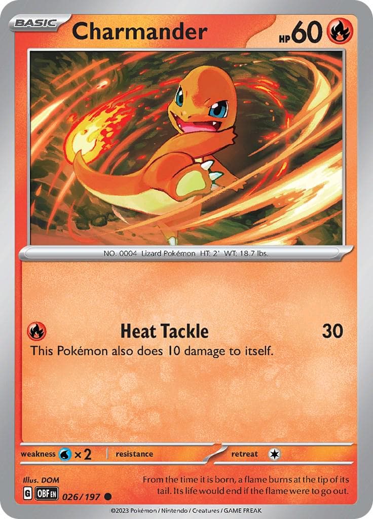 Charmander #26 — Pokemon Obsidian Flames