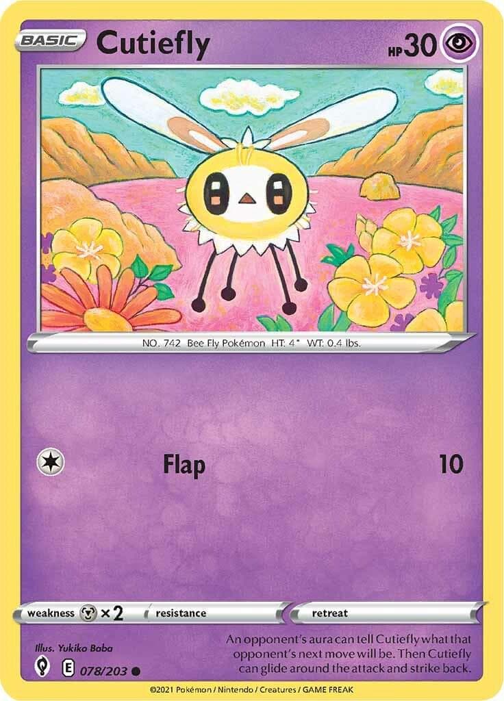 Cutiefly #78 — Pokemon Evolving Skies