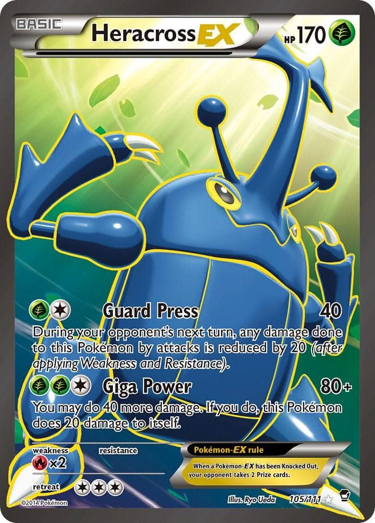 Heracross EX #105 — Pokemon Furious Fists