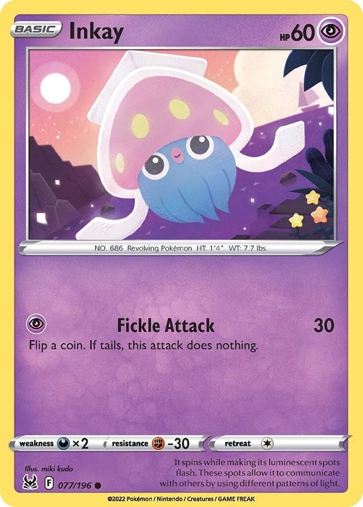 Inkay #77 — Pokemon Lost Origin