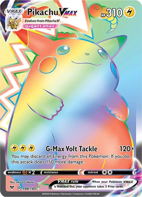 Pikachu VMAX #188 — Pokemon Vivid Voltage
