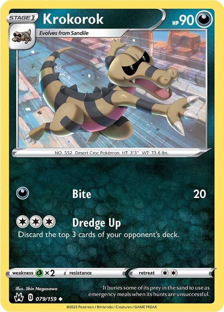 Krokorok #79 — Pokemon Crown Zenith