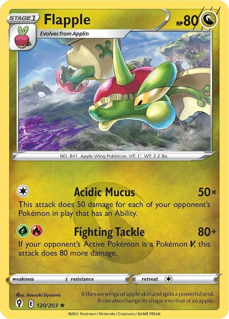 Flapple #120 — Pokemon Evolving Skies