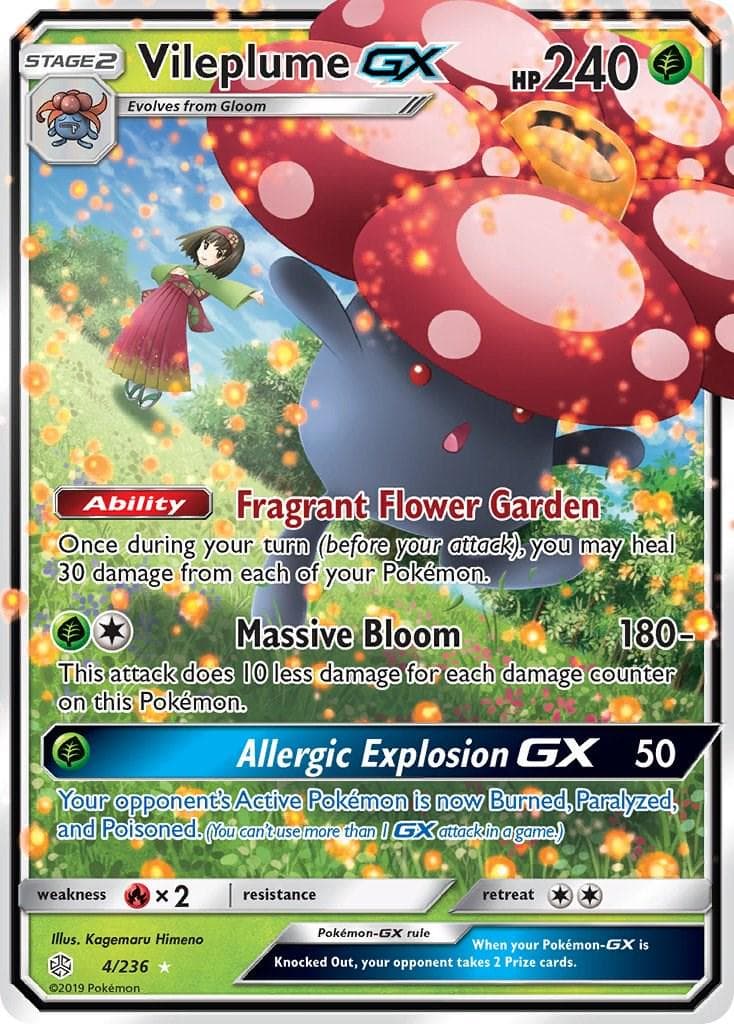 Vileplume GX #4 — Pokemon Cosmic Eclipse