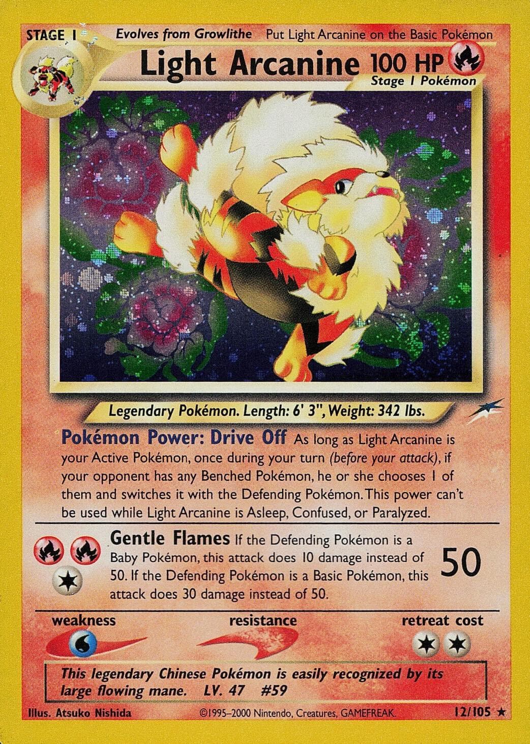 Light Arcanine #12 — Pokemon Neo Destiny