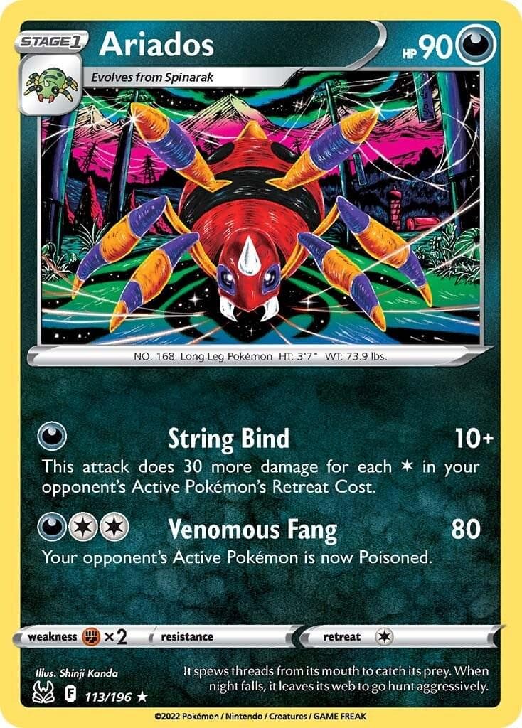 Ariados #113 — Pokemon Lost Origin