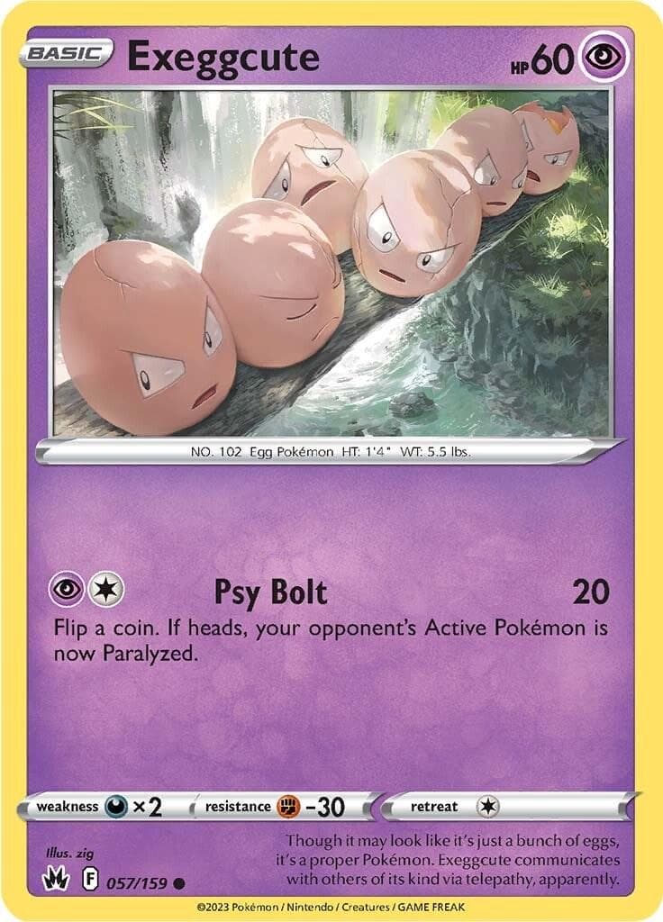 Exeggcute #57 — Pokemon Crown Zenith