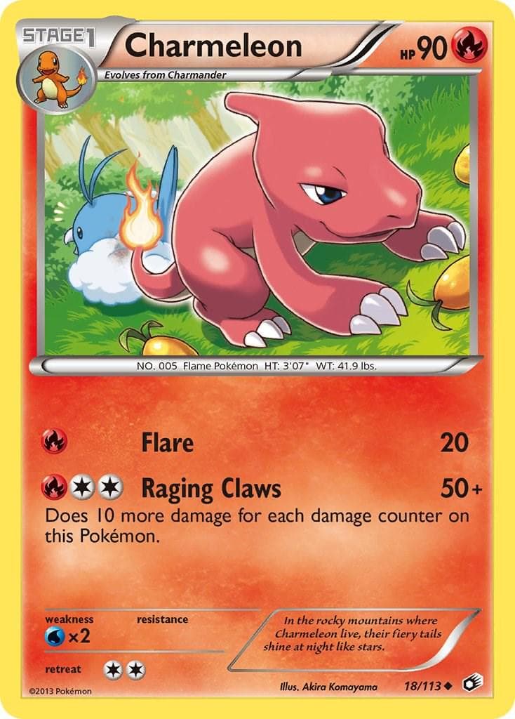 Charmeleon #18 — Pokemon Legendary Treasures