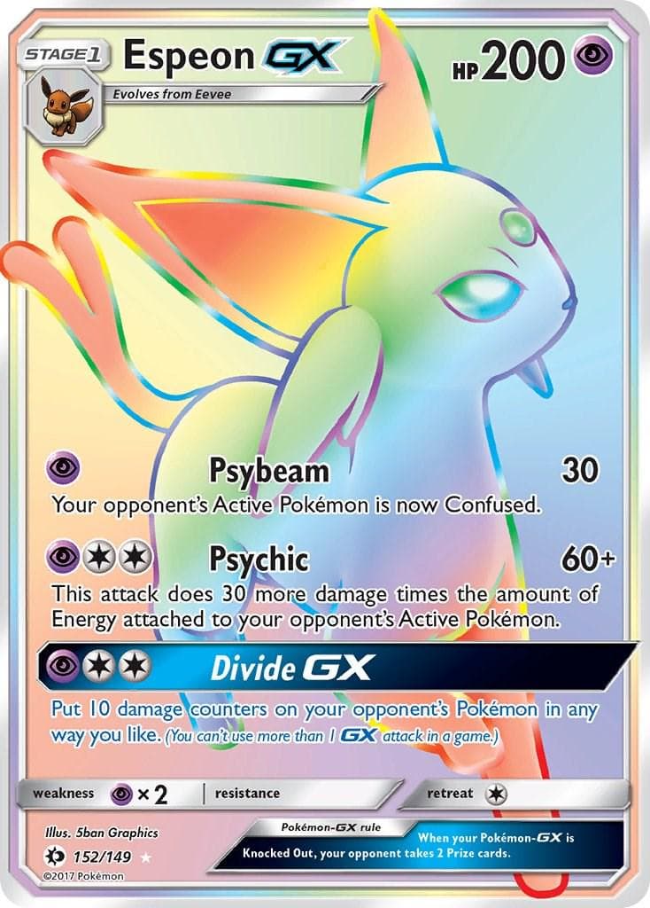 Espeon GX #152 — Pokemon Sun & Moon