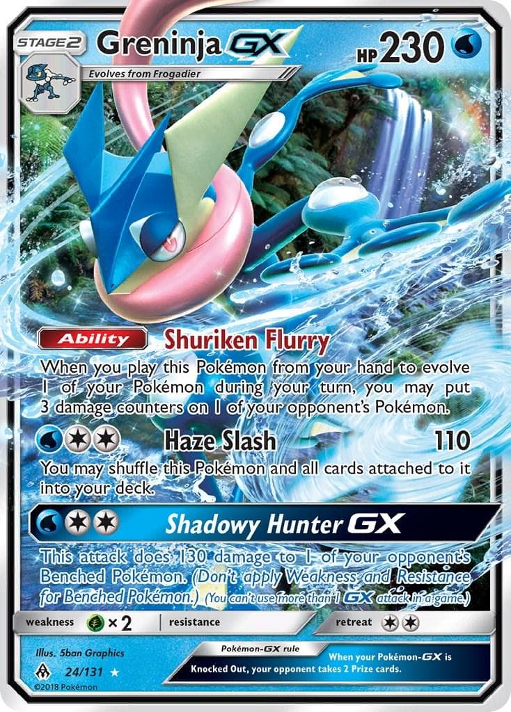 Greninja-GX #24 — Pokemon Forbidden Light