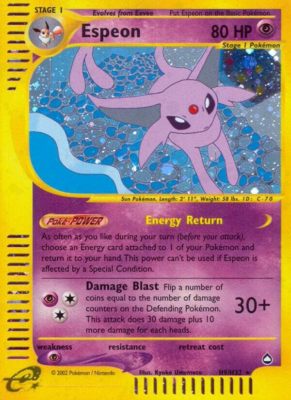 Espeon #H9 — Pokemon Aquapolis