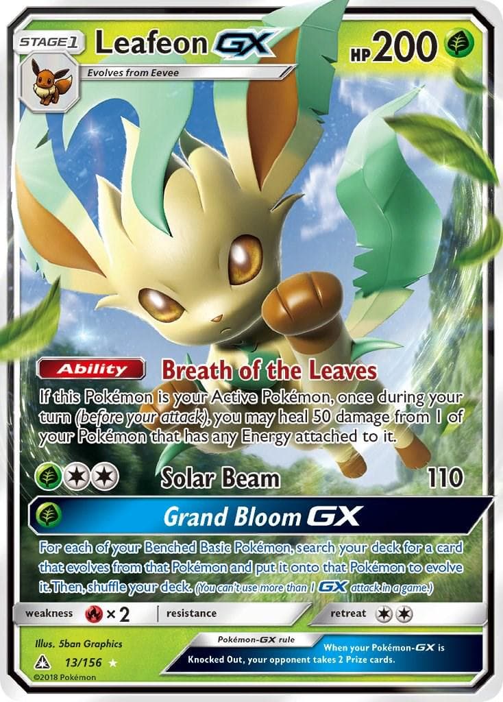 Leafeon GX #13 — Pokemon Ultra Prism