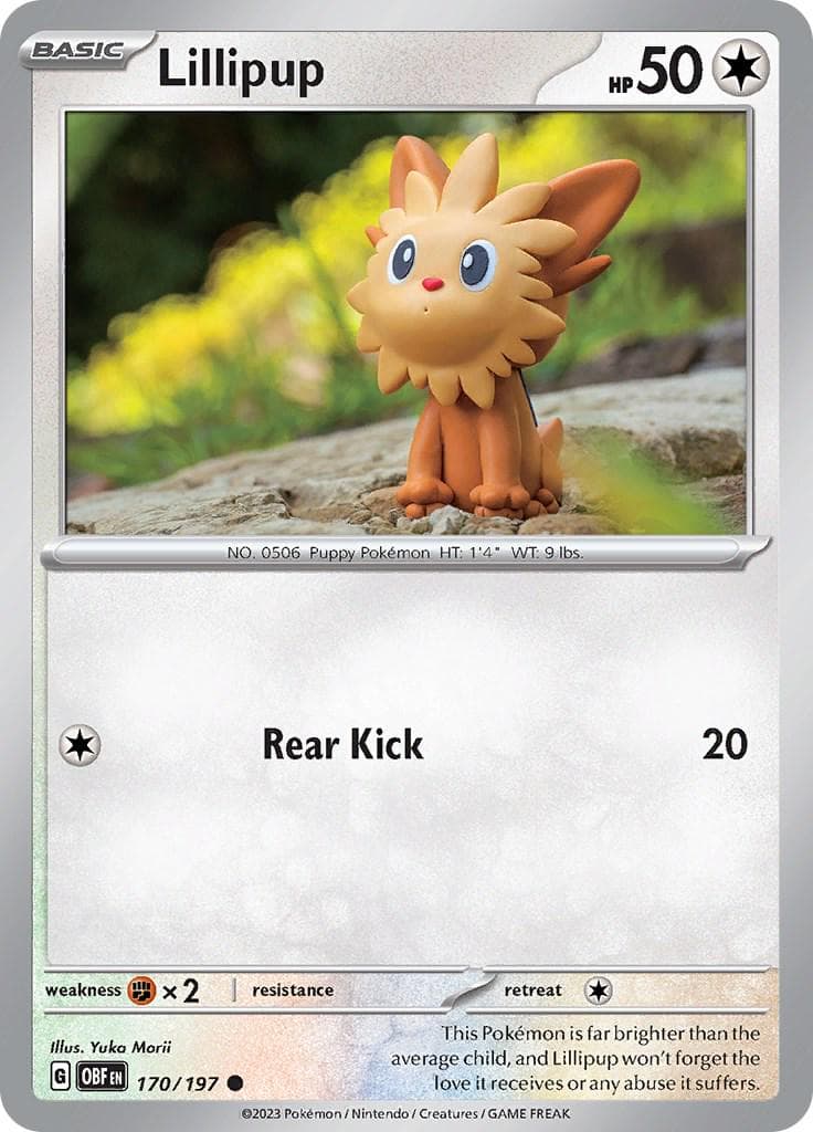 Lillipup #170 — Pokemon Obsidian Flames