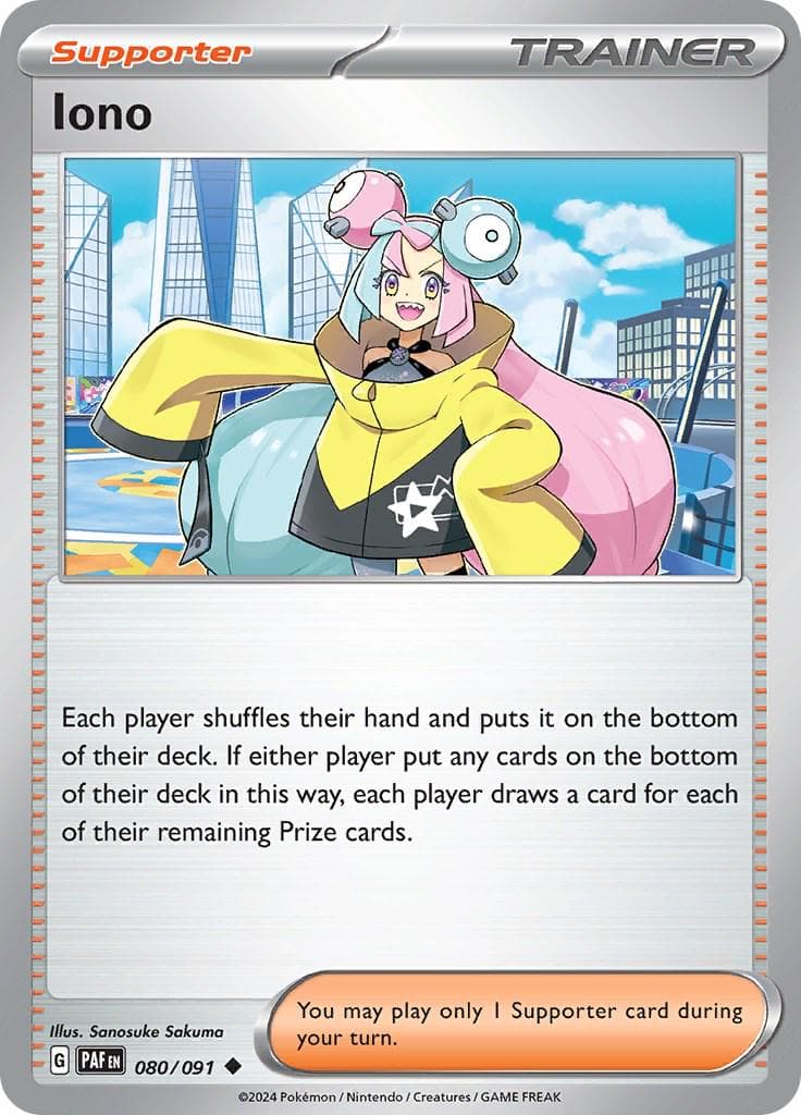Iono #80 — Pokemon Paldean Fates