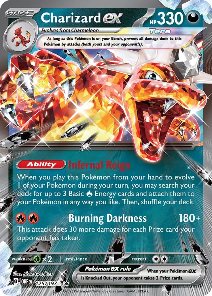 Charizard ex #125 — Pokemon Obsidian Flames