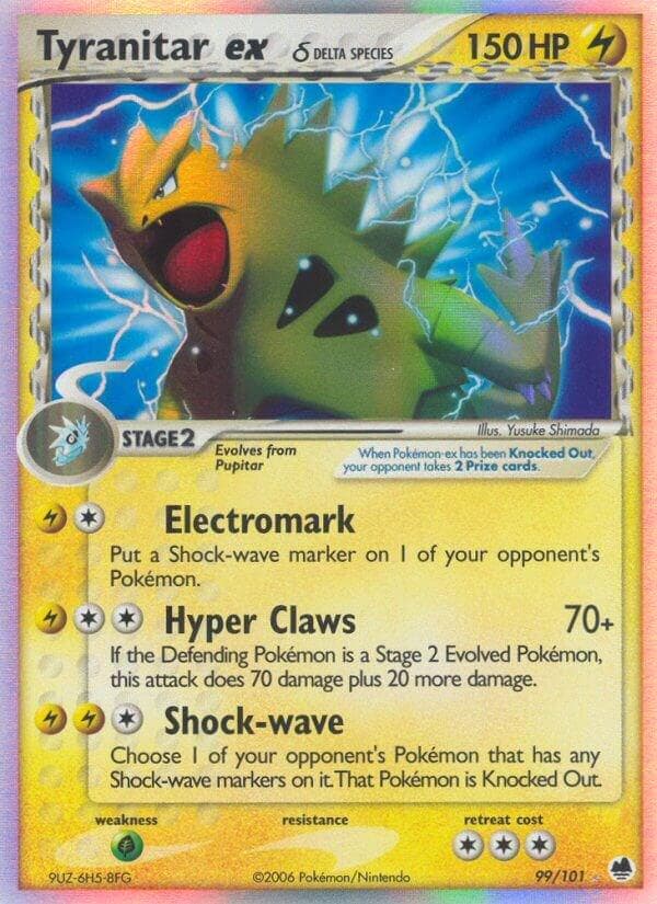 Tyranitar EX #99 — Pokemon Dragon Frontiers