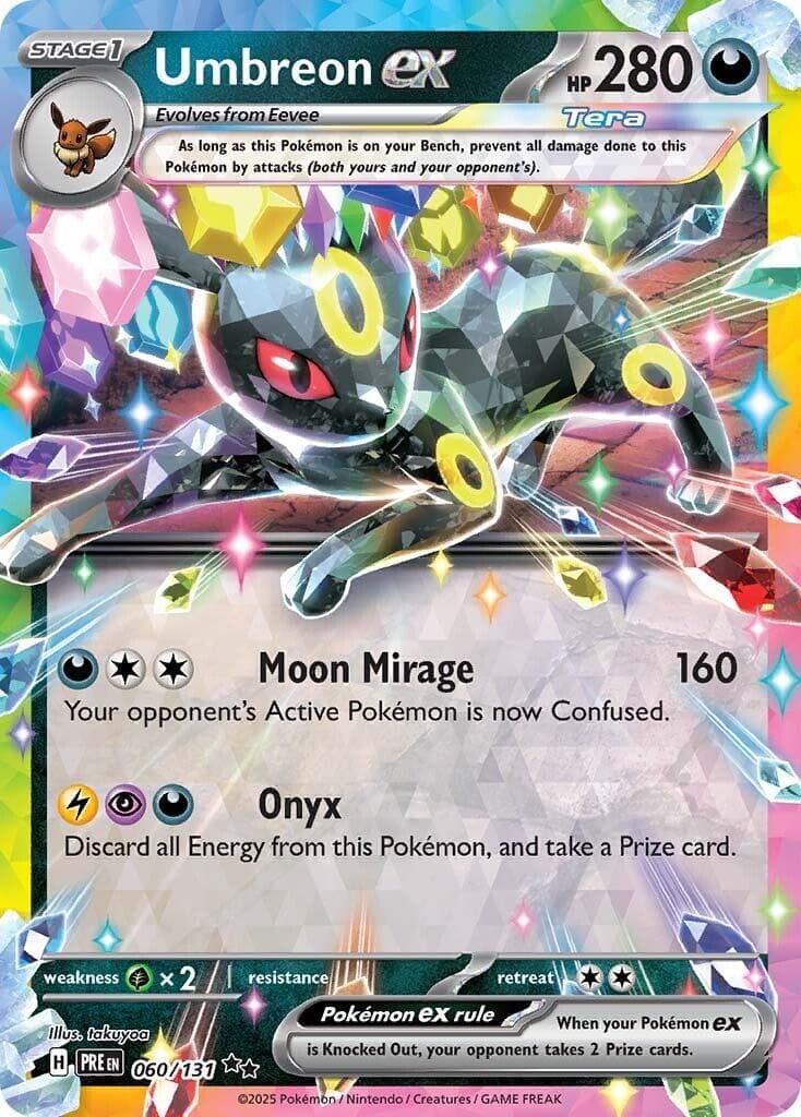Umbreon ex #60 — Pokemon Prismatic Evolutions