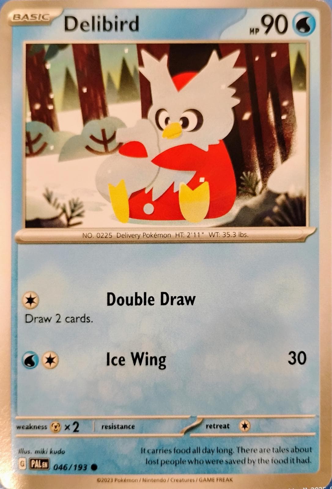 Delibird #46 — Pokemon Paldea Evolved