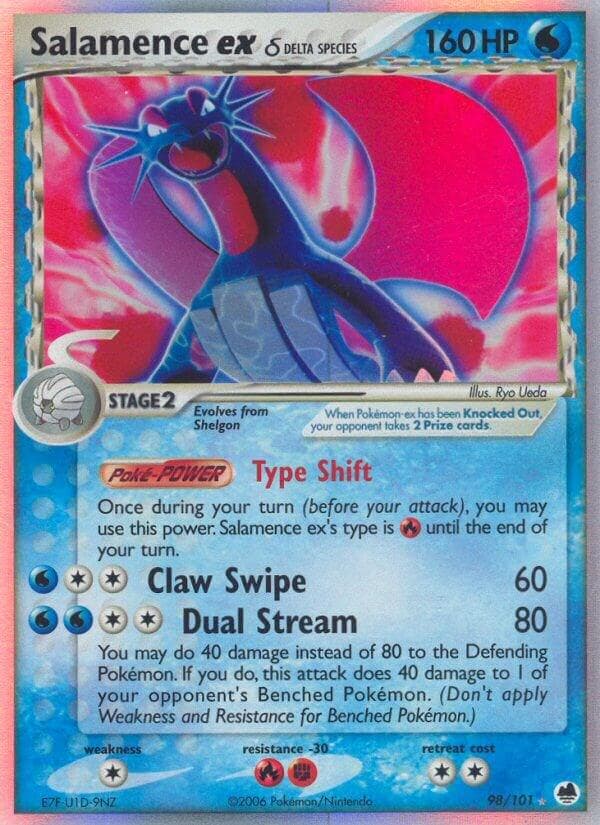 Salamence EX #98 — Pokemon Dragon Frontiers