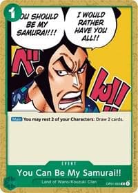 You Can Be My Samurai!! OP01-055 — One Piece Romance Dawn