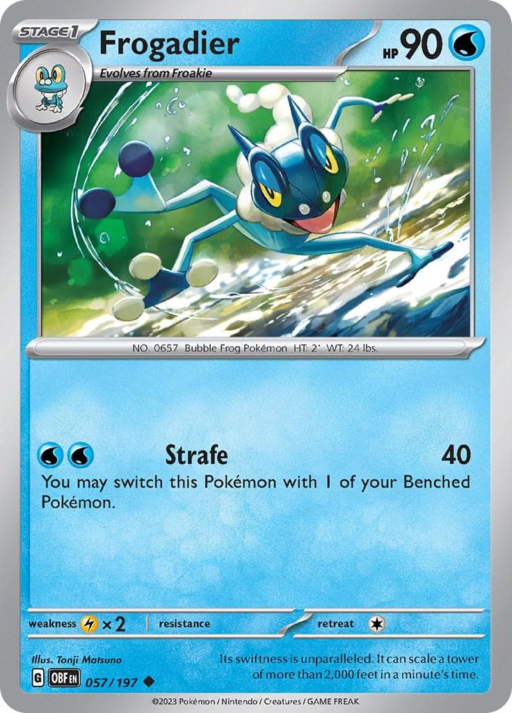 Frogadier #57 — Pokemon Obsidian Flames