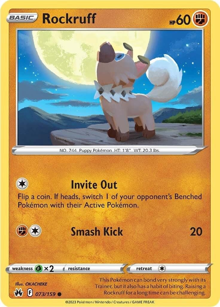 Rockruff #73 — Pokemon Crown Zenith