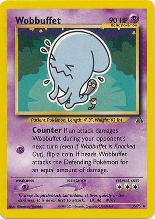 Wobbuffet #35 — Pokemon Neo Discovery