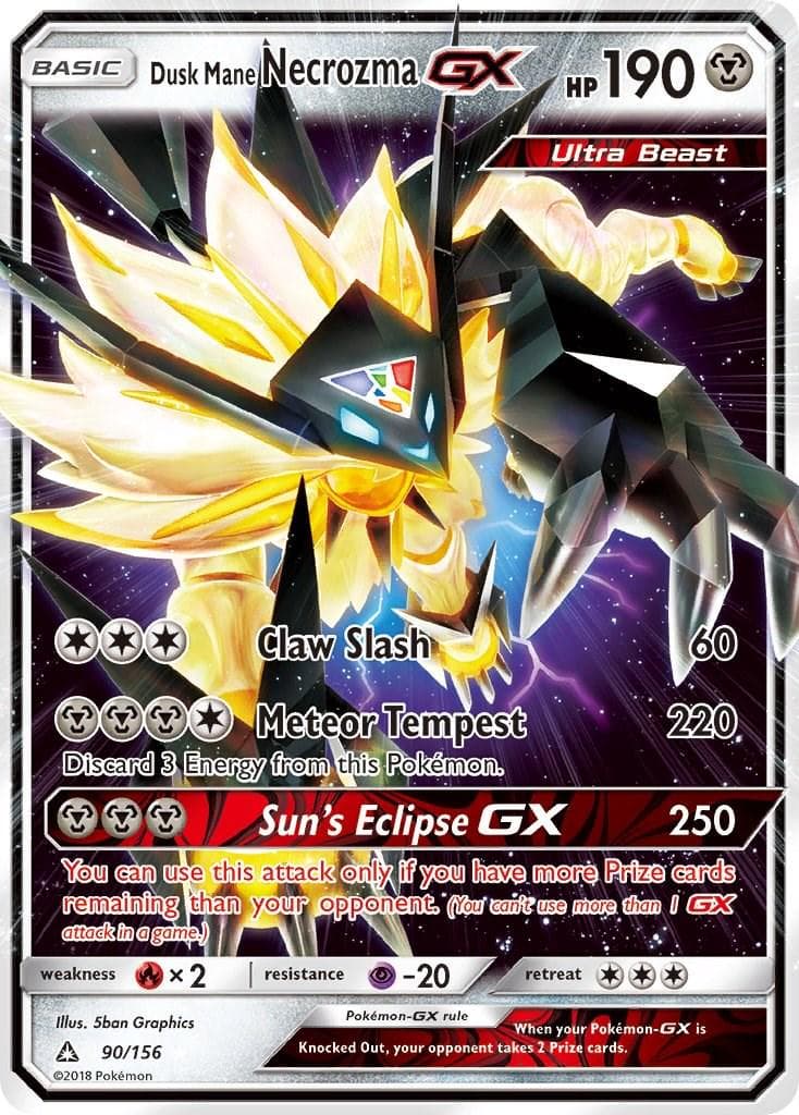 Dusk Mane Necrozma GX #90 — Pokemon Ultra Prism