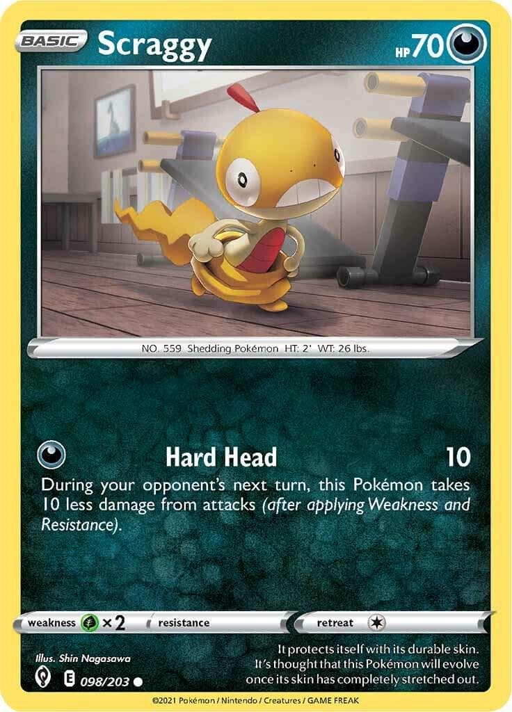 Scraggy #98 — Pokemon Evolving Skies