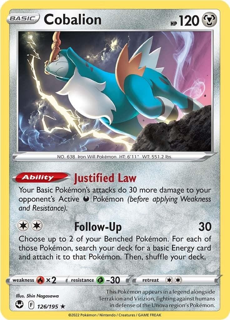 Cobalion #126 — Pokemon Silver Tempest