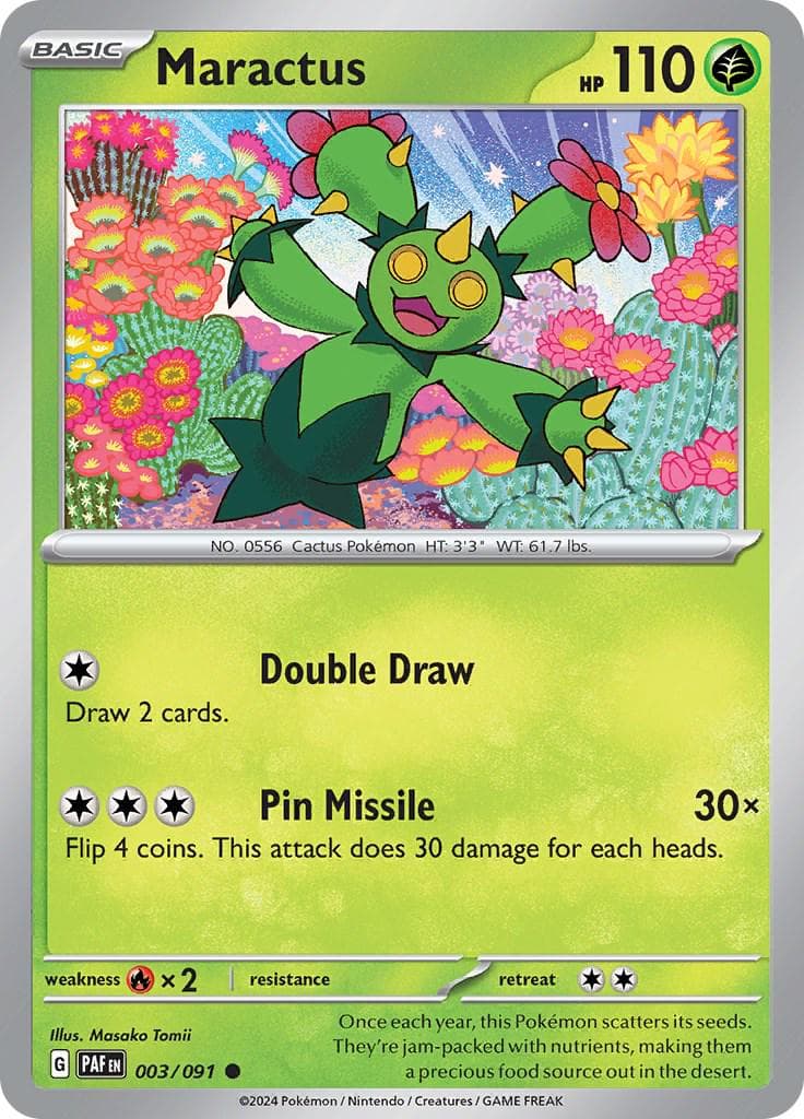 Maractus #3 — Pokemon Paldean Fates
