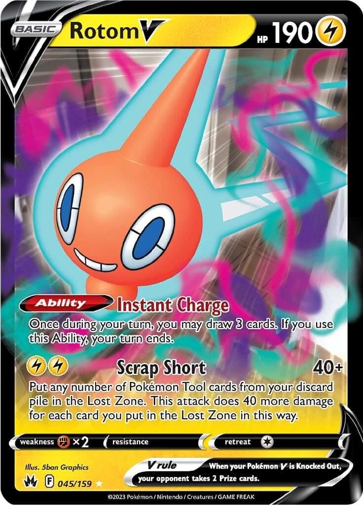Rotom V #45 — Pokemon Crown Zenith