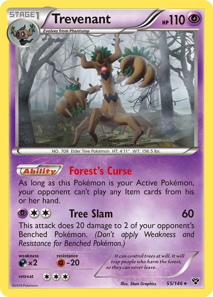 Trevenant #55 — Pokemon XY