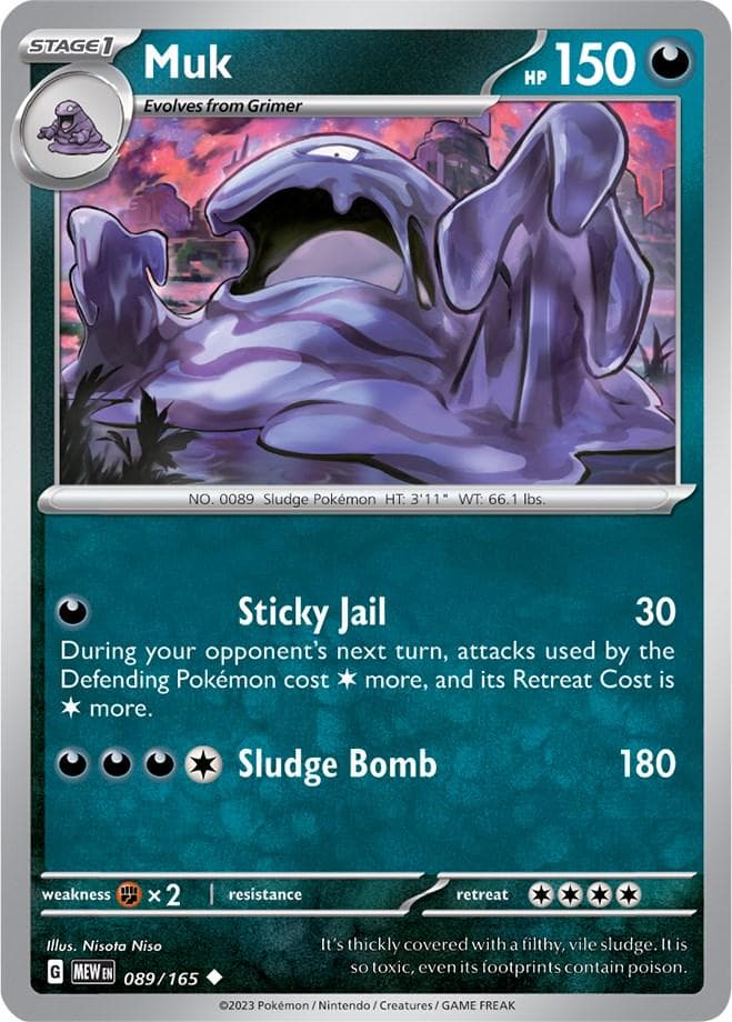 Muk #89 — Pokemon Scarlet & Violet 151