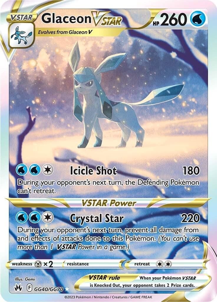 Glaceon VSTAR #GG40 — Pokemon Crown Zenith