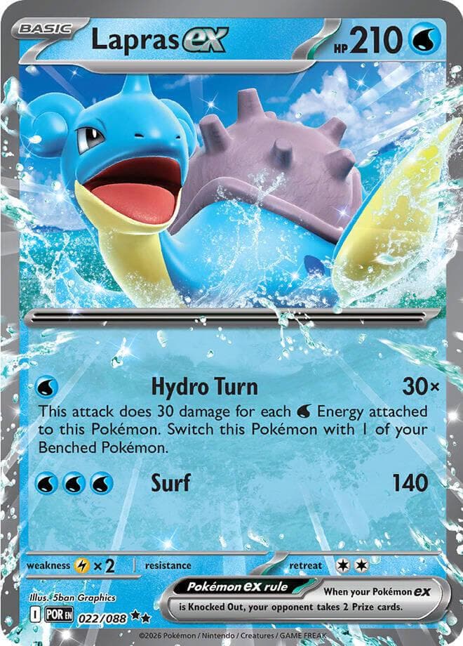 Lapras ex #22 — Pokemon Perfect Order