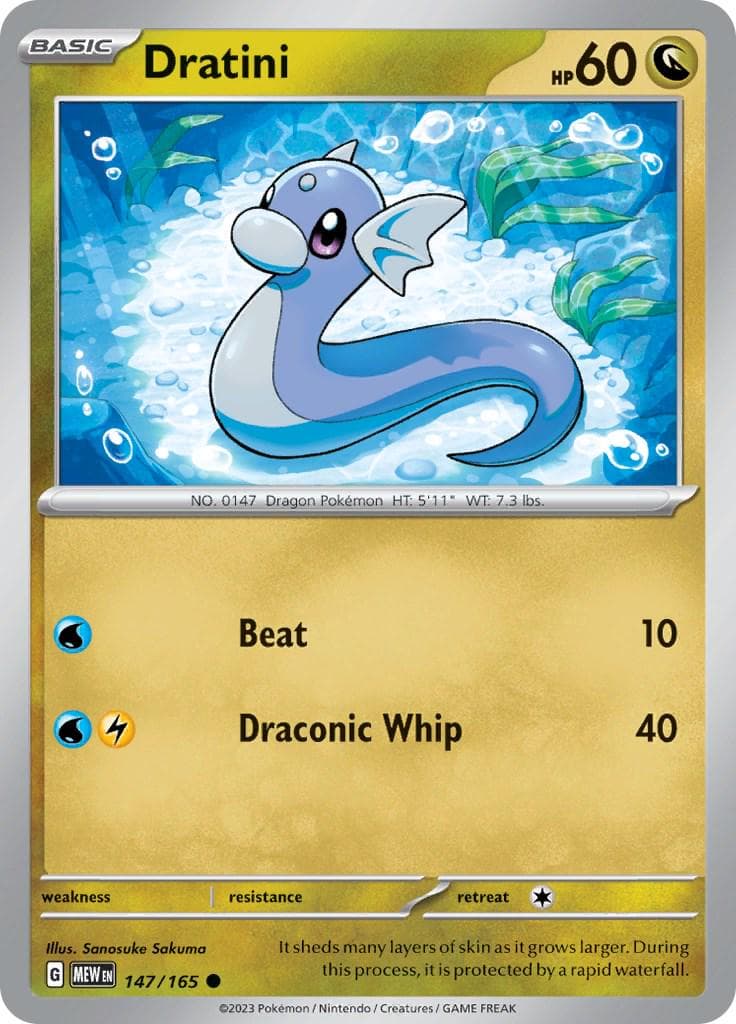Dratini #147 — Pokemon Scarlet & Violet 151