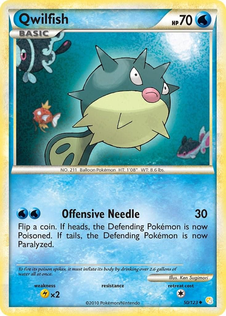 Qwilfish #50 — Pokemon HeartGold & SoulSilver