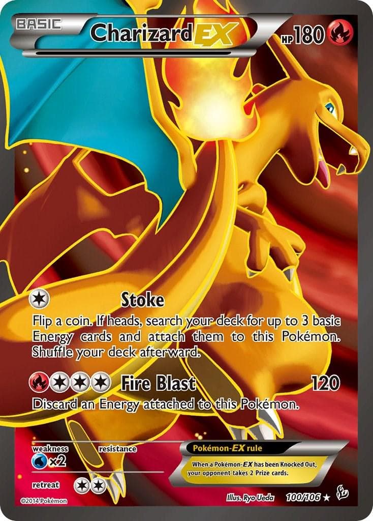 Charizard EX #100 — Pokemon Flashfire