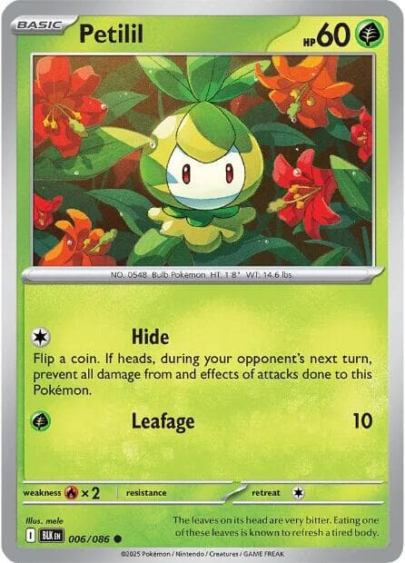 Petilil #6 — Pokemon Black Bolt