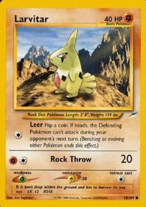 Larvitar #70 — Pokemon Neo Destiny